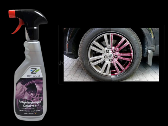 Wheel Cleaner Colortec-Iron Remover 500ml Μπορεί να εφαρμοστεί σε ζάντες και στο χρώμα του αυτοκινήτου ως iron remover. Εφαρμογή : Ψεκάστε ποσότητα από το προϊόν σε στεγνή ζάντα, αφήστε το προϊον να δράσει απο 2μέχρι5 λεπτα τρίψτε και ξεπλύνετε την επιφάνεια. Στο διάστημα αυτό θα δείτε το προϊον να παίρνει έντονο μοβ χρώμα ένδειξη ότι οι ρύποι και οι βρωμίες απομακρύνονται! Επιλέξτε να ανακυκλώσετε την συσκευασία μετά την χρήση!
